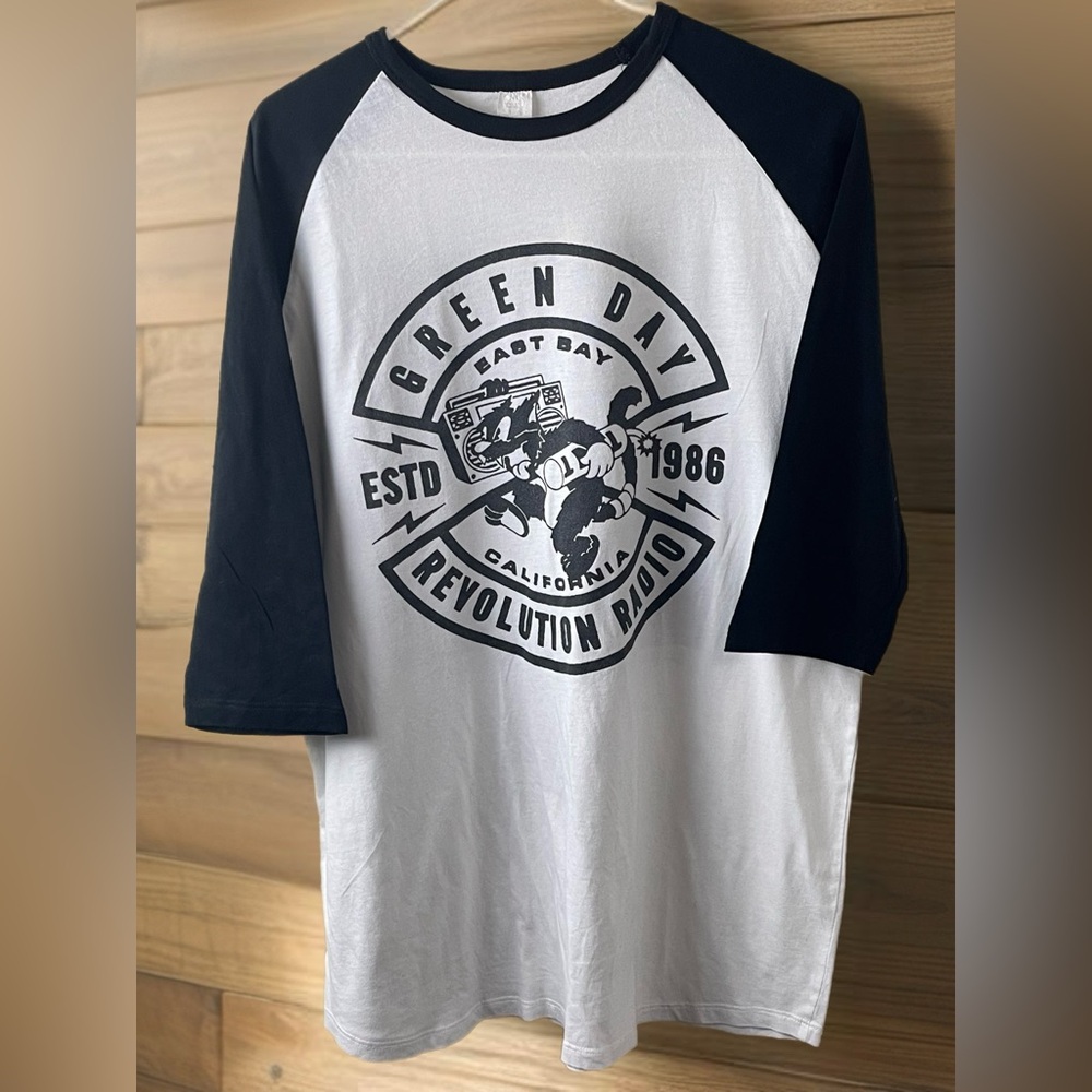 Black and White Green Day Shirt